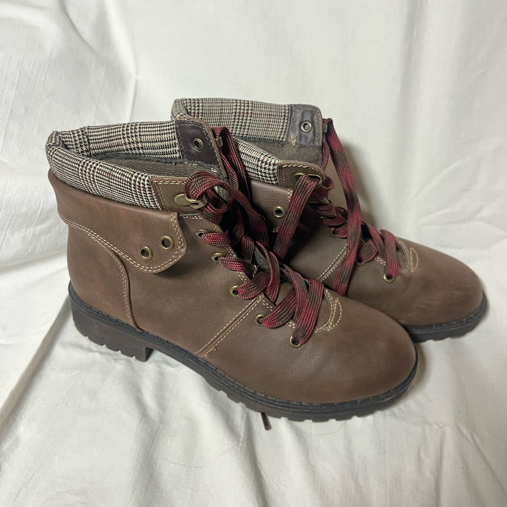 Brown Combat Boots